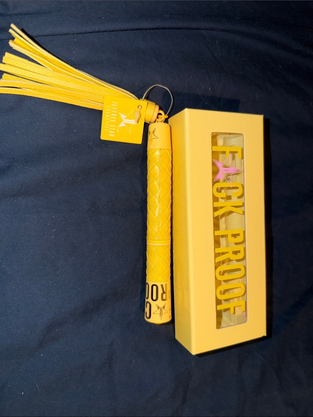 Jeffree Star Yellow 'F*ck Proof' Mascara with Tassel Accessory